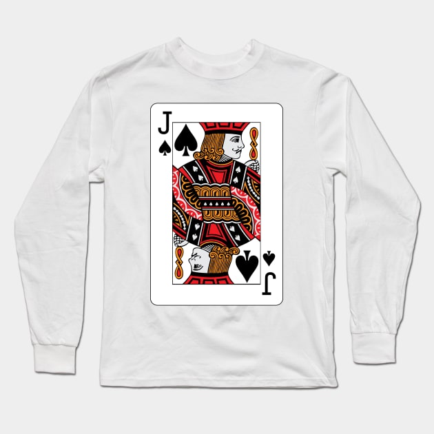 Jack of Spades Long Sleeve T-Shirt by rheyes